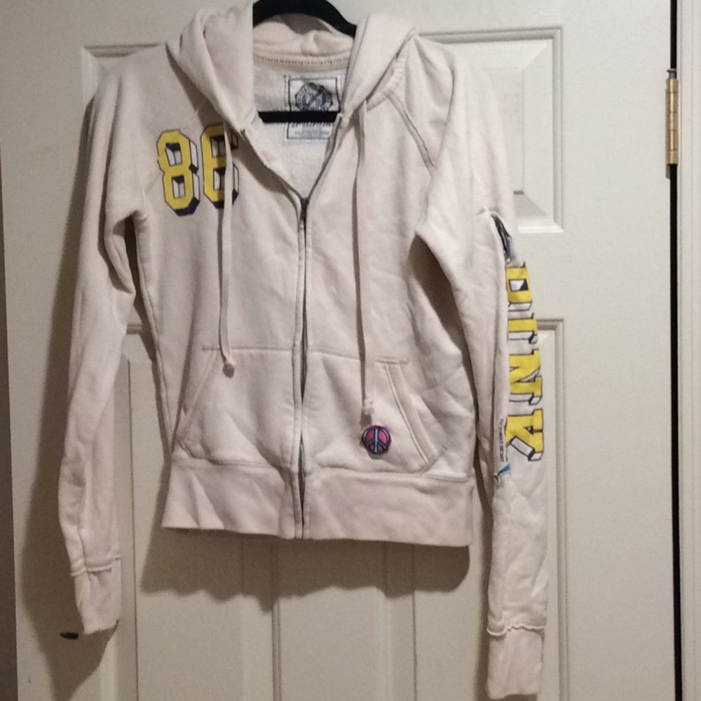 Victoria’s Secret “Pink” Cream Hoodie